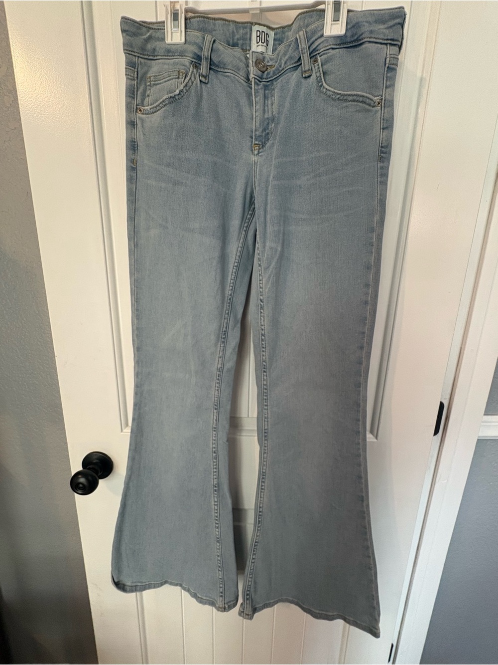 BDG Light Blue Flare Jeans - Women's Faded Denim